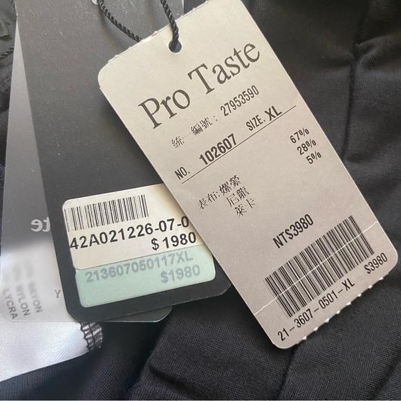 Italian Pro Taste Riding Style Black Buttery Soft Pants NWT - Picture 3 of 15